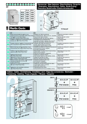 Image of PF65r, PF30r, PF30, PF15, PF8 (until 06/2006) - Instruction Sheet