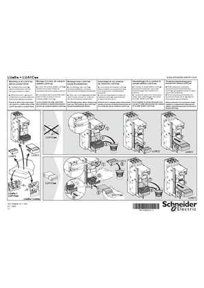 的映像 LU.B.+LUA1C.. - Mounting an LUA1C.. add-on block on an LU.B. base - Instruction Sheet