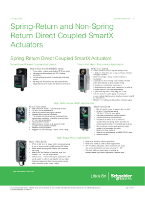 Image of SmartX Damper Actuator Selection Guide