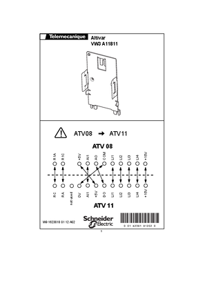 Image of Instruction Sheet VW3A11811