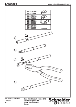 イメージ LAD 96180 Ring lugs for 9 to 38 A contactors