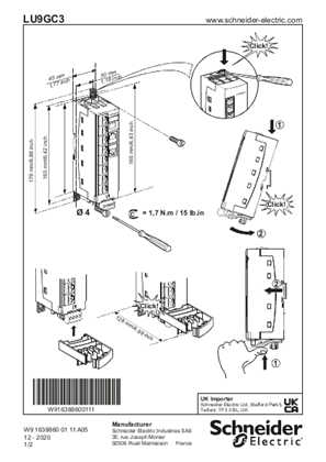 Image of TeSys U - LU9GC3 Modbus communication module - Instruction sheet