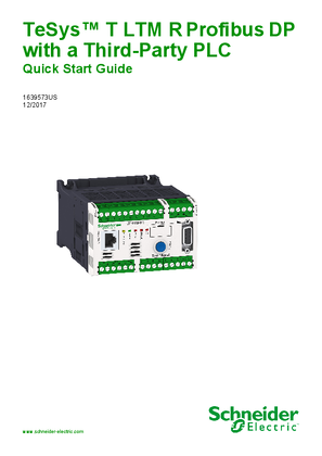 Image of TeSys T LTM R Profibus DP with a Third-Party PLC Quick Start Guide