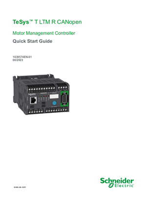 Image of TeSys™ T LTM R CANopen Motor Management Controller - Quick Start Guide