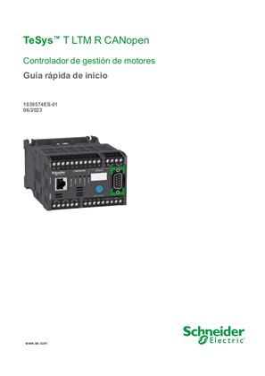 Imagen de TeSys™ T LTM R CANopen - Controlador de gestión de motores Guía rápida de inicio