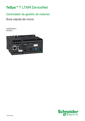 Imagen de TeSys T LTMR DeviceNet Guía rápida de inicio