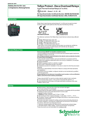 Hình ảnh của TeSys Protect - Deca Overload Relays (0.1 to 38 A) - Use in Explosive Atmospheres