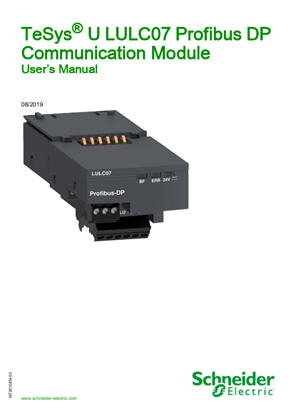 Image of TeSys U LULC07 Profibus DP Communication Module - User’s Manual