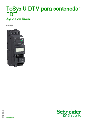 Imagen de TeSys U DTM para el contenedor de FDT - Ayuda en línea