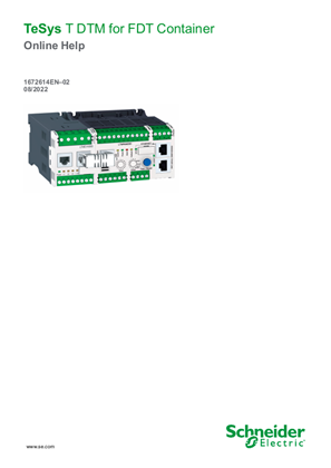Image of TeSys T DTM for FDT Container Online Help