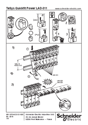 的映像 LAD-311 Motor starter components - TeSys Quickfit Power