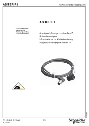的映像 ASITERIR1 IR Interface adapter, User’s manual