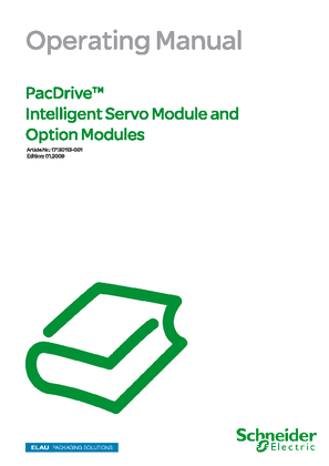 Image of PacDrive Intelligent Servo Module and Option Modules Instructions