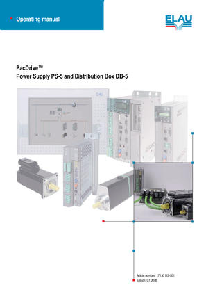 Image of PacDrive Power Supply PS-5 and Distribution Box DB-5 Installation Instructions