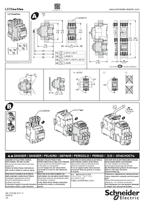 的映像 LC1D..A6 3-pole contactor with ring-type connection 40 to 80 A AC-3 - Instruction sheet
