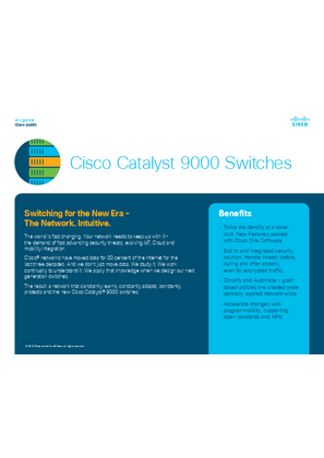 Image of Cisco Catalyst 9000 Switches - Data Sheet - EcoStruxure Building