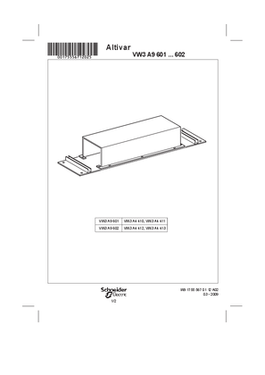 的映像 Instruction sheet - IP30 protection kit - VW3A9601, 602