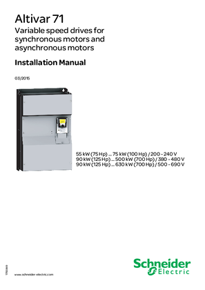 Immagine di ATV71 Installation Manual 55-630 kW
