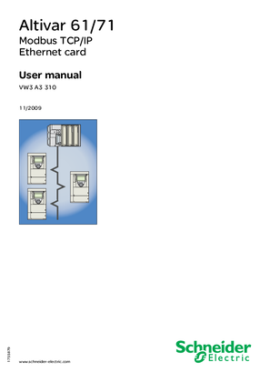 Imagem de ATV61/71 Ethernet - Modbus TCP/IP manual - VW3A3310