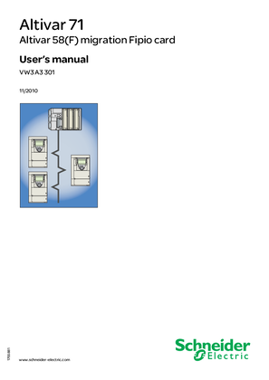 Image of ATV71 FIPIO migration manual from ATV58 - VW3A3301
