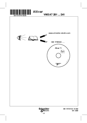 的映像 Instruction sheet - Network braking units, regen - VW3A7201 ... 241