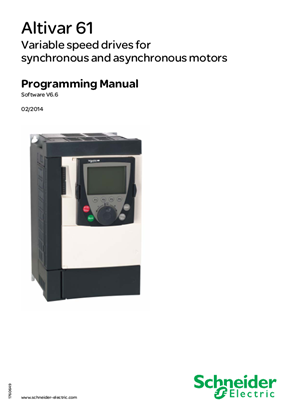 Image of ATV61 Programming manual