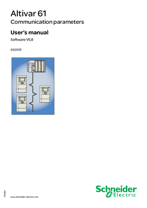 Image of ATV61 Communication parameters manuals
