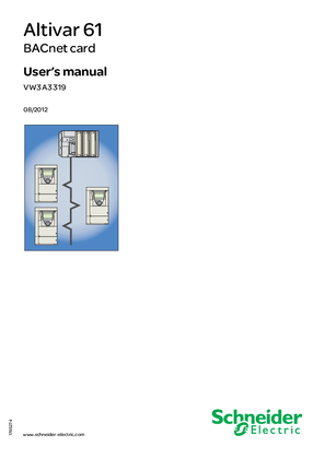 Image of ATV61 BACnet manual - VW3A3319