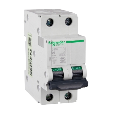 的映像 17787 : C65H 小型断路器 - D 曲线 - 2A - 400V - 2P - 10kA