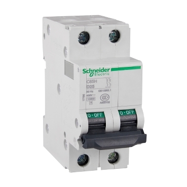 的映像 17795 : C65H 小型断路器 - D 曲线 - 25A - 400V - 2P - 10kA