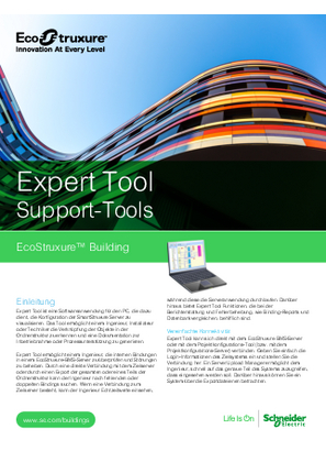 Bild von Expert Tool - Support-Tools Specification Sheet