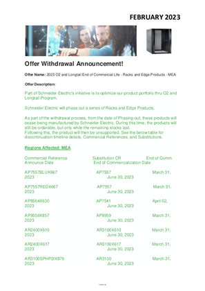 Kujutis 2023 O2 and Longtail End of Commercial Life - Racks and Edge Products - MEA