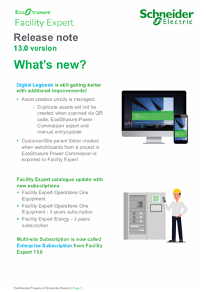 的映像 EcoStruxure Facility Expert - Release note 13.0