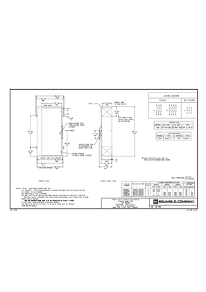 Image of 2D CAD: Heavy Duty Safety Switches, 1200A, Visible Blade, NEMA Type 12, NEMA Type 3R Rainproof NEMA Type 5 Dust Tight (Indoor)