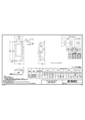 Image of 2D CAD: Heavy Duty Safety Switches, 30A, Visible Blade, NEMA Type 12K Industrial
