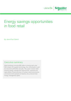 Image of Energy savings opportunities in food retail