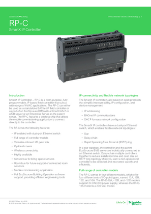 Image of RP-C - SmartX IP Controller Specification Sheet_2019-05-09
