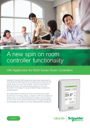 Image of VAV Application for 8000 Series Room Controllers