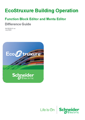 Image of EcoStruxure Building Operation - Function Block Editor and Menta Editor Difference Guide_2020-07-30