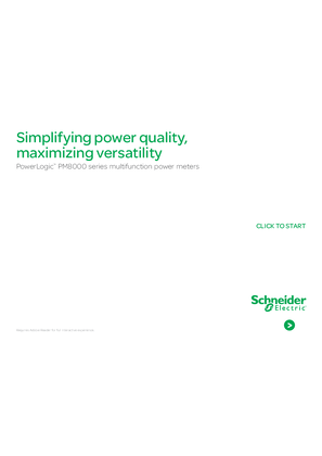 Image of PowerLogic PM8000 Series Power Meters eBrochure