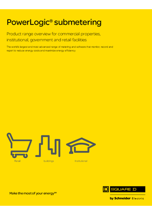 Image of Square D PowerLogic Submetering Brochure