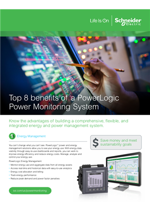 Image of PowerLogic: Top 8 Benefits Brochure