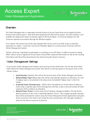 Image of Visitor Management Setup