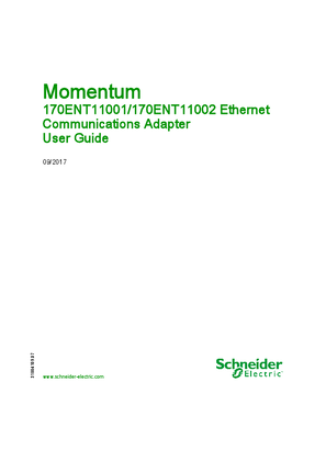 Image of 170ENT11001 / 170ENT11002 Ethernet Communications Adapter, User Guide