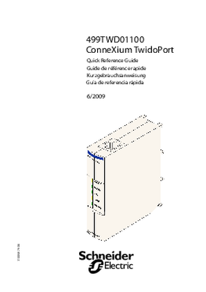 Image of 499TWD01100 TwidoPort Ethernet, Quick Reference Guide