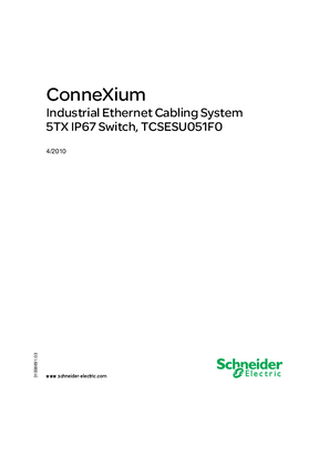 Image of ConneXium - Industrial Ethernet Cabling System 5TX IP67 Switch, TCSESU051F0