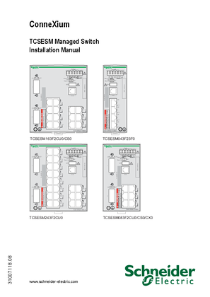 Image of TCSESM Managed Switch, Installation Manual