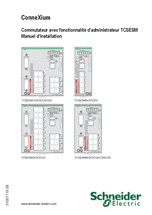Image de TCSESM Commutateur avec fonctionnalité d'administration, Guide d'installation