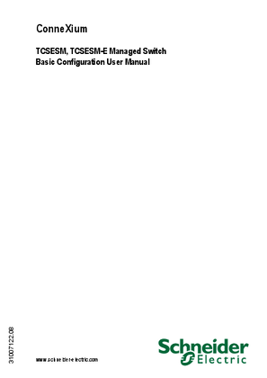 的映像 TCSESM, TCSESM-E Managed Switch, Basic Configuration User Manual