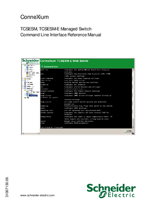 Image of TCSESM, TCSESM-E Managed Switch Command Line Interface, Reference Manual